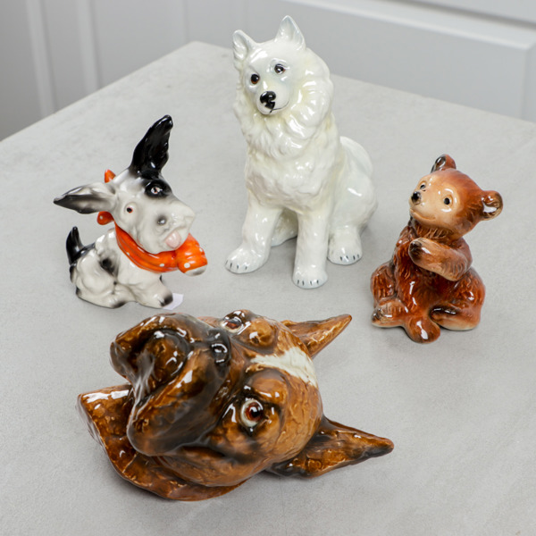 Figuriner, 4 st, Goebel, 1950/60-tal