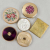 Puderdosor, 6 st, metall, 1900-talets mitt