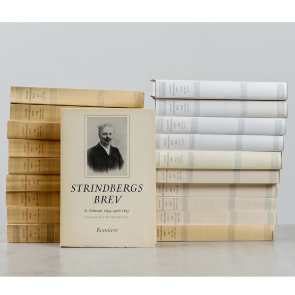Böcker, 20 band "Strindbergs Brev"