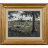 Esther Kjerner, (1873-1952), "Dannemora", olja på duk, signerad