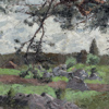 Esther Kjerner, (1873-1952), "Dannemora", olja på duk, signerad