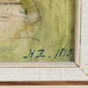 Hildegard Zoir, (1876-1935), Korsvirkeshus, akvarell, signerad och daterad 1910