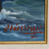 Einar Brissmyr, Marinmålning, olja på duk, signerad