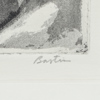 Louis Bastin, Framför duken, litografi, signerad
