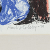 Paul Holsby, "Aldrig glömmer jag", litografi, signerad