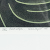 Nils Stenqvist, "Fossilt intryck", litografi, signerad