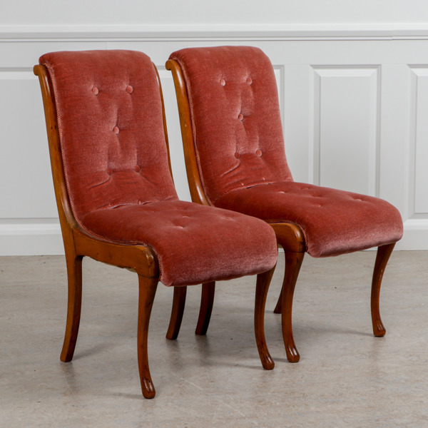 Fåtöljer, ett par, mahogny, 18/1900-tal