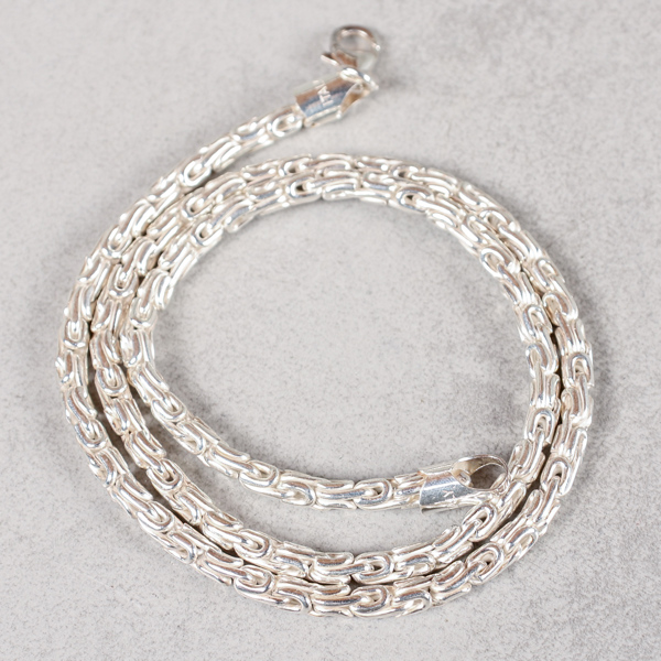 Halskedja, Kejsarlänk, silver, 41g