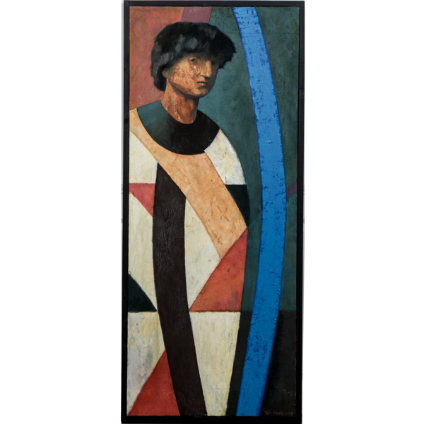 Pär Kock, Komposition, olja på duk, signerad, daterad 1995