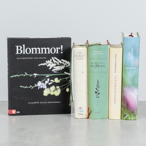 Böcker, 5 st, om växtlighet & flora