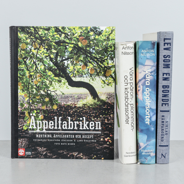 Böcker, 4 st, frukter och odling