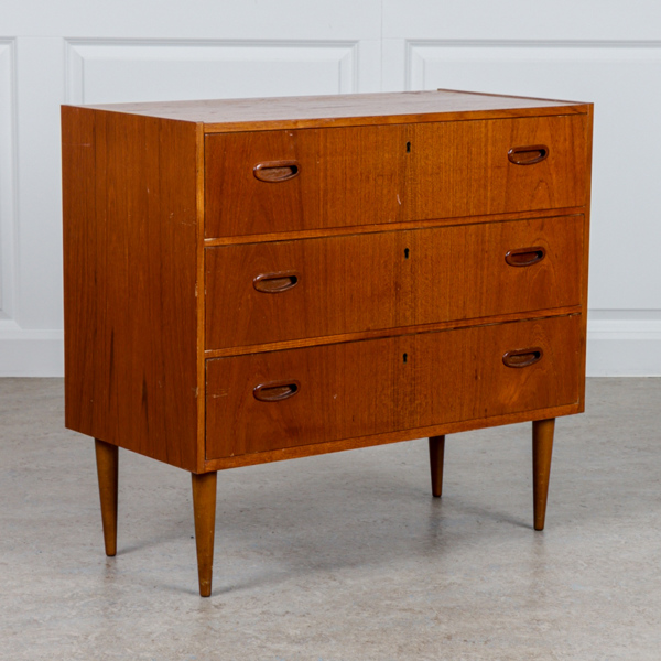 Byrå, teak, 1960-tal