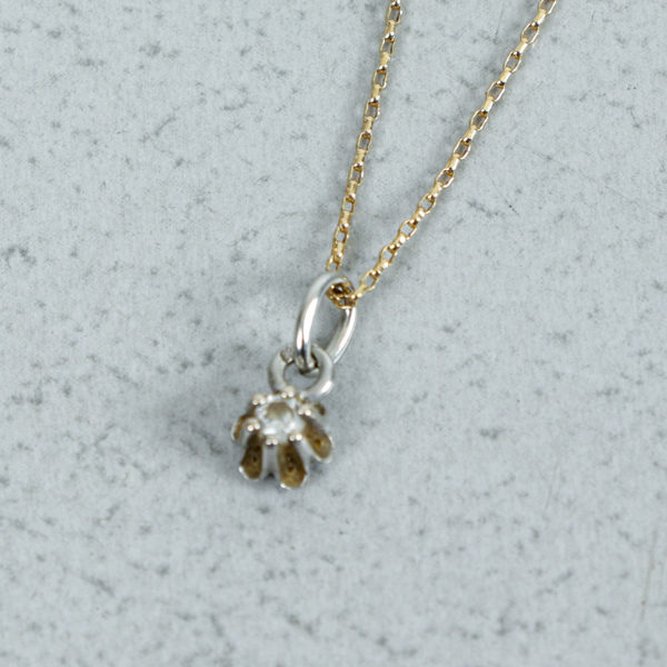 Halskedja och hänge, guld 18k, 1.0g