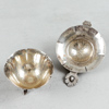 Skål och tesil, silver, 91g