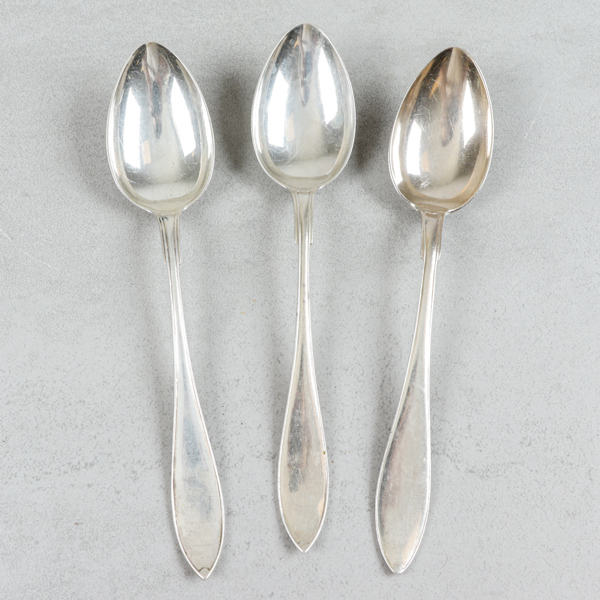 Matskedar, 3st, silver, 137g
