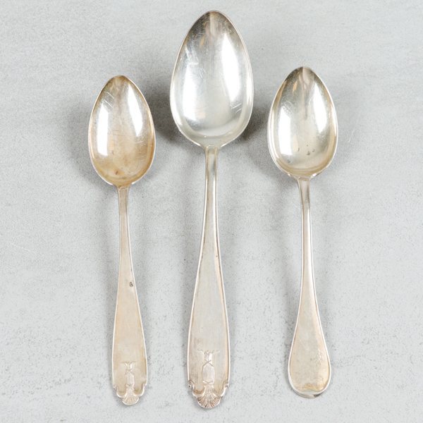 Matskedar, 3st, silver, 151g
