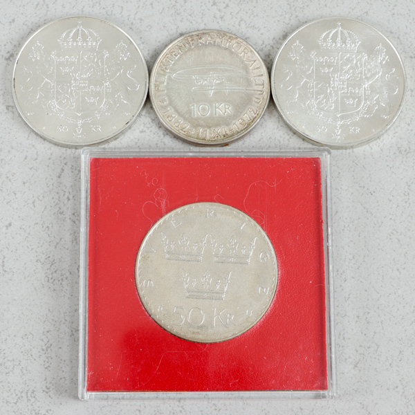 Jubileumsmynt, 4st, silver