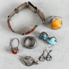 Smycken, 7 delar, silver