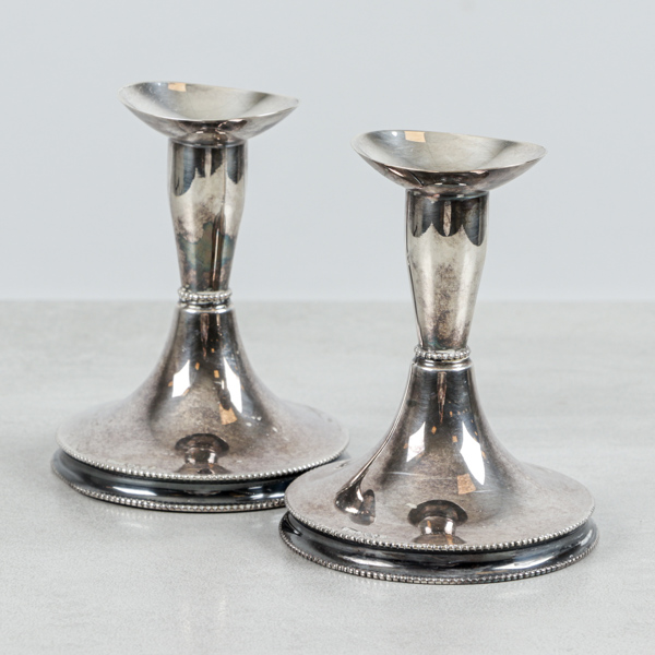 Ljusstakar, 1 par, silver, TESI