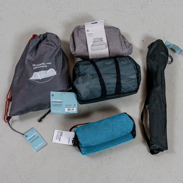 Friluftsutrustning, 5 delar, Clas Ohlson, oanvända