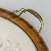 Sidenbroderi, infällt i bricka, daterad 1816