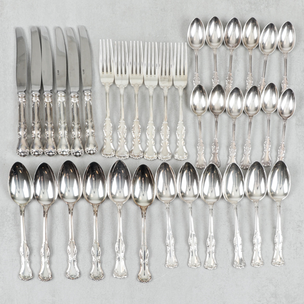 Besticksuppsättning, 36 delar, Silver, GAB