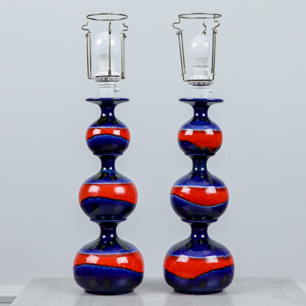 Bordslampor, ett par, Carstens, Tyskland, 1900-talets andra hälft