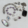 Smycken, 8 delar, silver