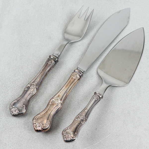 Uppläggningsbestick, 3 delar, silver