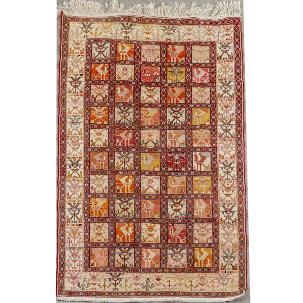 Matta, silke och ull, Turkiet, Sumak, old