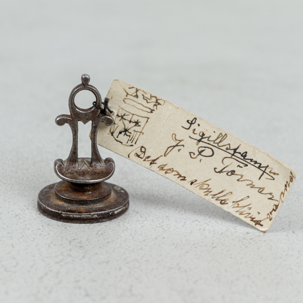 Sigillstamp, 1800-tal, vapensköld