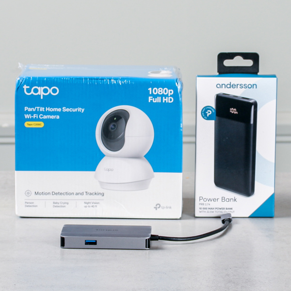 Kamera, Power Bank, dockningsstation