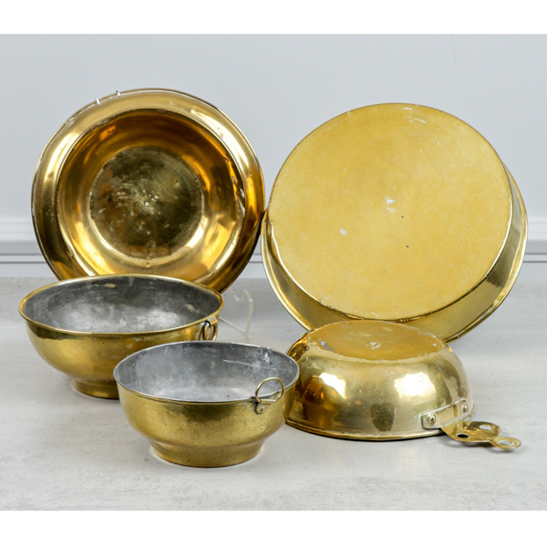 Skålar, Skultuna, 3 dlr, omkring 1850, 2 delar mässing, 1800-talets andra hälft