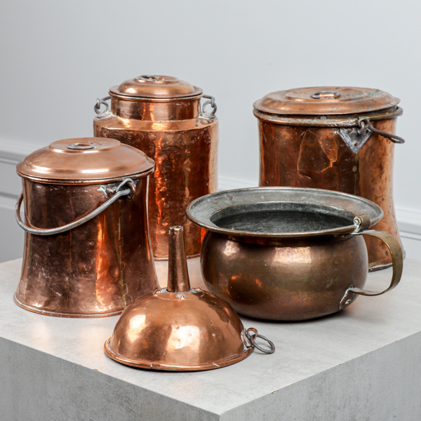 Kopparföremål, 5 dlr, 1800-tal