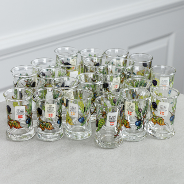 Snapsglas, 24 st, Holmegaard, Danmark