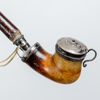 Pipa, med silvermontering, år 1848