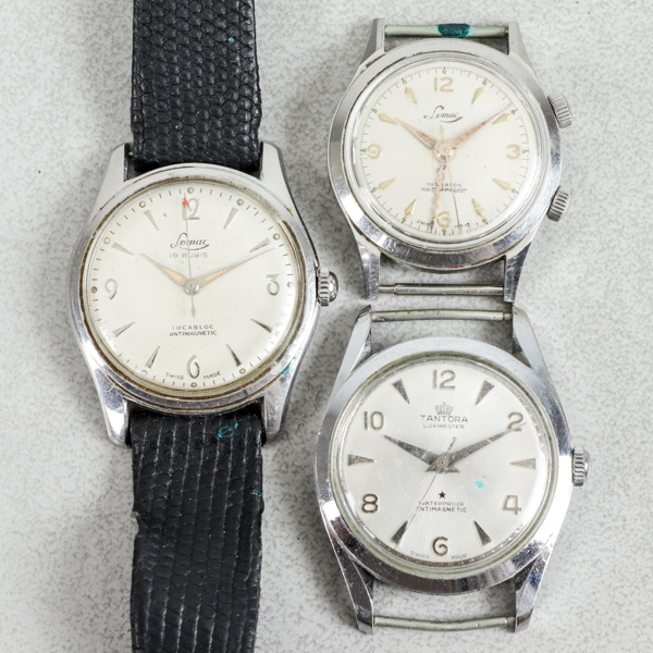 Herrarmbandsur, 3st, Lemac och Tantora