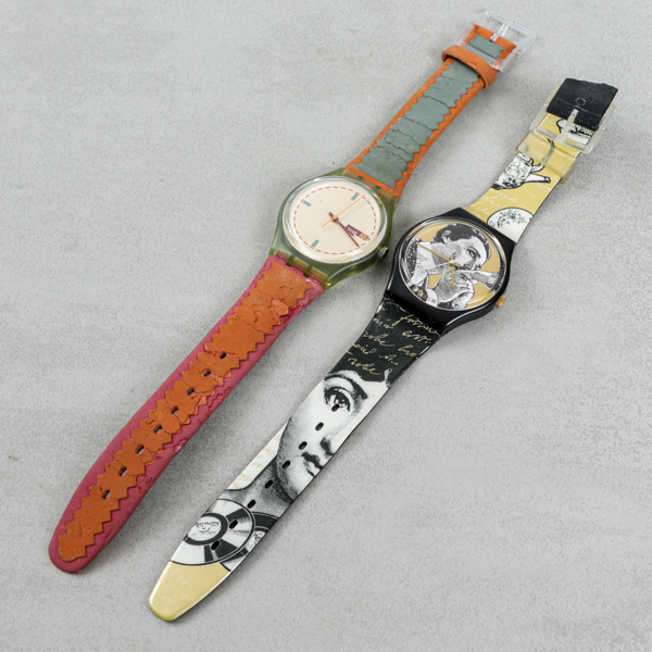 Armbandsur, 2 st, Swatch,varav 1 st "Basier dÁntan", 1992