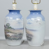 Bordslampor, 1 par, porslin, Royal Copenhagen