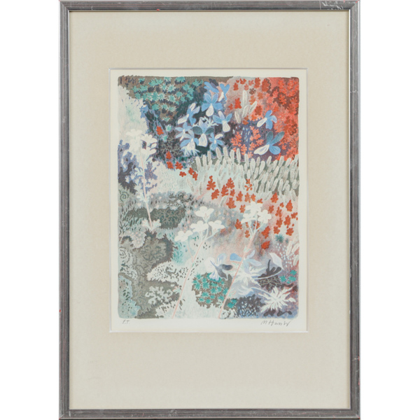 Mona Huss Wallin, Blomster, litografi