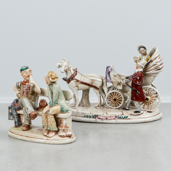 Figuriner, 2 st, porslin, Tyskland