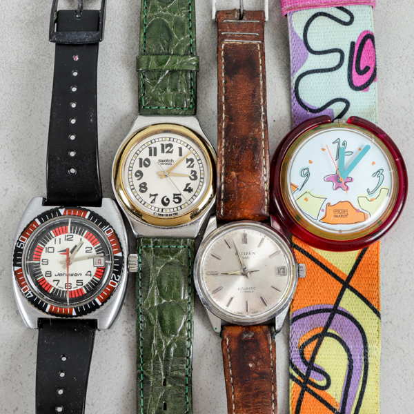 Armbandsur, 4st, Swatch, Citizen, Johnson