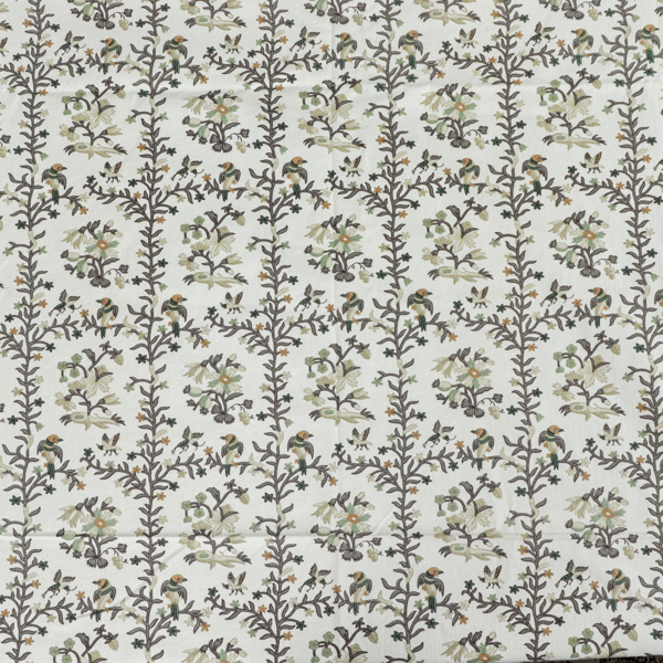 Textil, Sanderson "Early Bird", Gardinlängder 2 st samt 3 stuvbitar