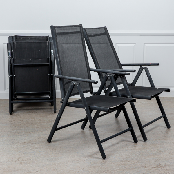 Trädgårdsstolar, 6 st, samtida