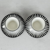 Kaffekoppar med fat, "Zebra", 2 st, Eugen Trost, Gefle, 1950-tal