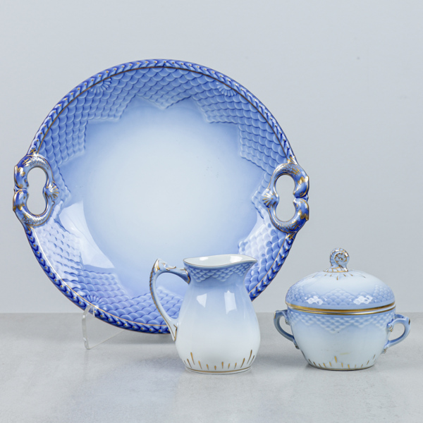 Bing & Gröndahl, "Blå ton", 3 dlr, porslin