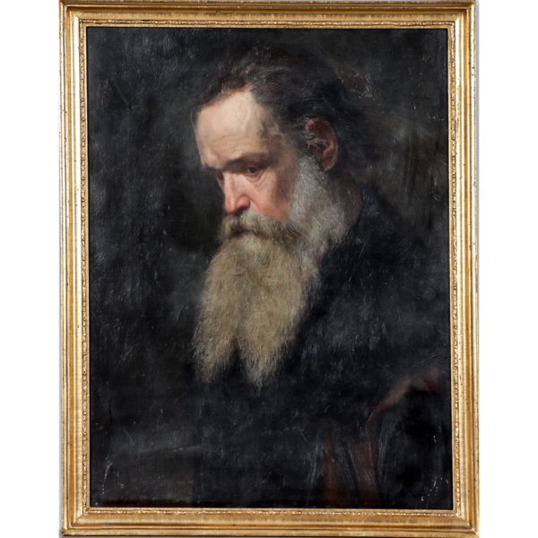 Oidentifierad konstnär, porträtt av herre, olja på duk, 1800-tal