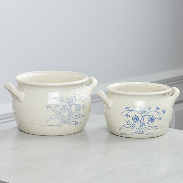 Blåvita krukor, 2 st, Gustavsberg