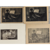 Oidentifierad konstnär, grafiska blad, 4st