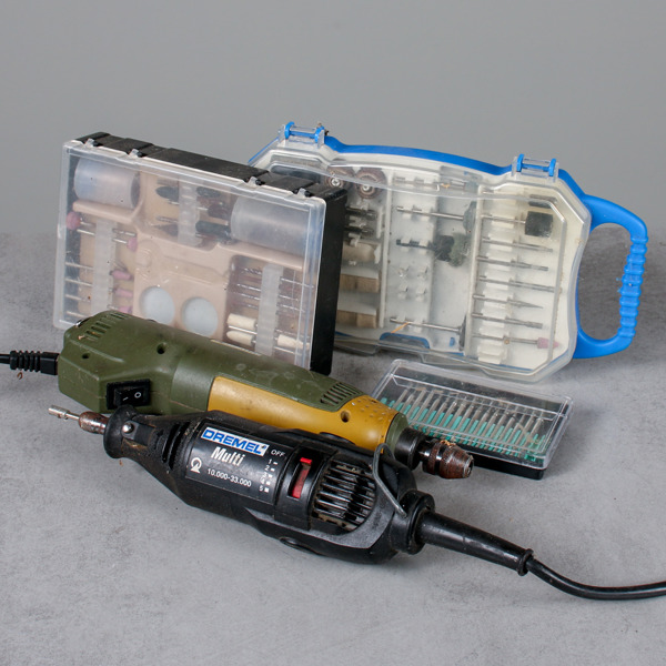 Slipmaskiner, Dremel och Proxxon, tillbehör